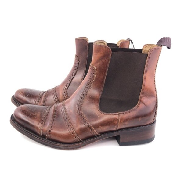 PAUL STUART BROGUE CHELSEA BOOTS (SIZE 11) - Picture 7 of 7